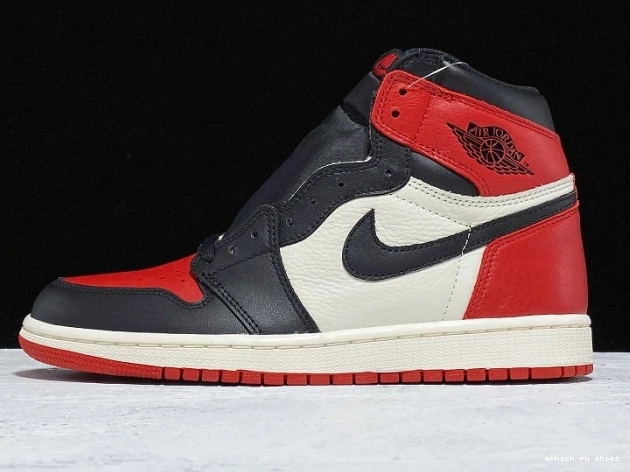 Rep Toe Jordan 555088-610 High Air 1 Retro OG Bred 0823